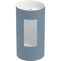 Wellsee Chalice Perfection 230628000 (отдельностоящий, с отверстием под смеситель, цвет матовый светло-синий/глянцевый белый) Image #3