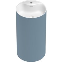 Wellsee Chalice Perfection 230628000 (отдельностоящий, с отверстием под смеситель, цвет матовый светло-синий/глянцевый белый) Image #2