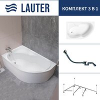 Lauter Geneva 170x105 2103170L (с каркасом и сифоном 21Y32002 белый)