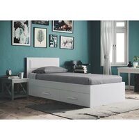 Mio Tesoro Абрау с ящиками 90x200 (белый текстурный) Image #4