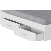 Mio Tesoro Абрау с ящиками 90x200 (белый текстурный) Image #3