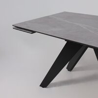 Lepremo AV 2122 МДФ+керамика раздвижной 1400-2000x850 (серый матовый Larka Grey/черный) Image #13