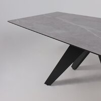 Lepremo AV 2122 МДФ+керамика раздвижной 1400-2000x850 (серый матовый Larka Grey/черный) Image #15