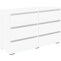 Кортекс-мебель Бари 120 6ш (белый/белый/белый)