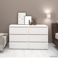 Кортекс-мебель Бари 120 6ш (белый/белый/белый) Image #3