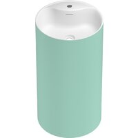 Wellsee Chalice Perfection 230627000 (отдельностоящий, с отверстием под смеситель, цвет матовый светло-зеленый/глянцевый белый) Image #2