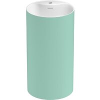 Wellsee Chalice Perfection 230627000 (отдельностоящий, с отверстием под смеситель, цвет матовый светло-зеленый/глянцевый белый)