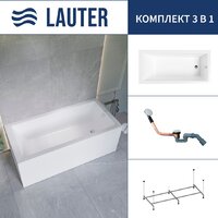 Lauter Athena 170x80 21090080 (с каркасом и сифоном 21Y11030 хром)