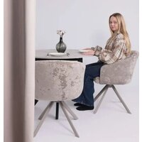 Стул с подлокотниками Мамадома Shelly-R 360 (m04 Grey Beige Lux/капучино) - Превью изображения №2 — Интернет-Магазин TECNO.BY