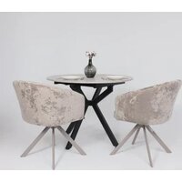 Стул с подлокотниками Мамадома Shelly-R 360 (m04 Grey Beige Lux/капучино) - Превью изображения №4 — Интернет-Магазин TECNO.BY