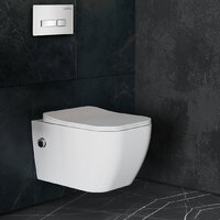Roxen Cube Bidet One Rimless 6 в 1 StounFix Dual Fresh 640526 (белое стекло) Image #12
