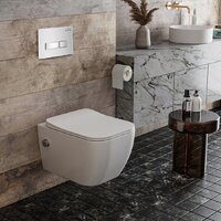 Roxen Cube Bidet One Rimless 6 в 1 StounFix Dual Fresh 640526 (белое стекло) Image #11