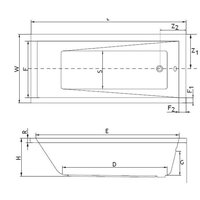 Ванна Excellent Wave 170x75 - Превью изображения №2 — Интернет-Магазин TECNO.BY