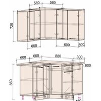 Интерлиния Мила Лайт 1.2x1.2 (дуб золотой-антрацит-дуб бунратти) Image #2