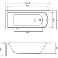 Lauter Amelia 140 21204040 (с каркасом и сифоном 21Y11022 белый) Image #33