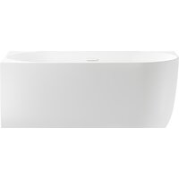 Wellsee Belle Spa 150x75 235701002 (пристенная ванна (левая) белый глянец, экран, каркас, сифон-автомат глянцевый белый)