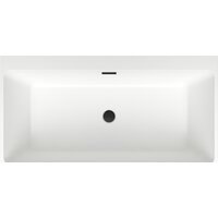 Wellsee Graceful Pro 150x77 230902003 (отдельностоящая ванна белый глянец, экран, ножки, сифон-автомат матовый черный) Image #4