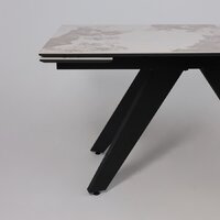 Lepremo AV 2122 МДФ+керамика раздвижной 1400-2000x850 (белый глянцевый Pandora/черный) Image #11