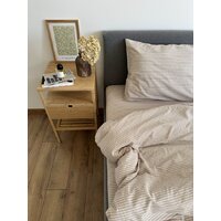 Царство сновидений Вареный хлопок Бежевая полоса 150-0132 (евро, нав. 70x70) Image #3