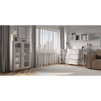 Mio Tesoro Сириус 2 двери со стеклом 78x123 2.02.03.390.1 (белый) Image #5