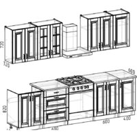 Интермебель Бостон-7 2.2 (акация белая/мрамор лацио белый) Image #5