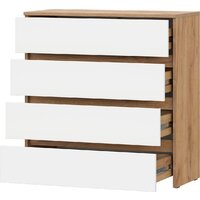 Mio Tesoro Некст 1 4 ящика (дуб золотой/белый) Image #2