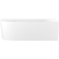 Wellsee Collaro 180x80 28910602R (пристенная ванна (правая) белый глянец, экран, ножки, сифон-автомат глянцевый белый)