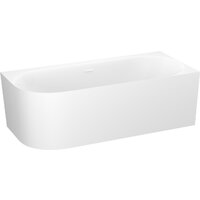 Wellsee Collaro 180x80 28910602R (пристенная ванна (правая) белый глянец, экран, ножки, сифон-автомат глянцевый белый) Image #2
