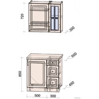 Интерлиния Мила Шато 0.8А (мята/мята/дуб бунратти) Image #6