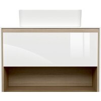 Cersanit Тумба под умывальник со столешницей Louna 80 SZ-LOU80-BL/WH Image #3