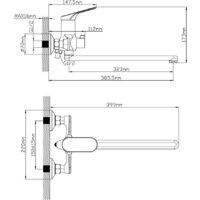 Смеситель Econoce D35 710 EC0711BL (черный) - Превью изображения №3 — Интернет-Магазин TECNO.BY