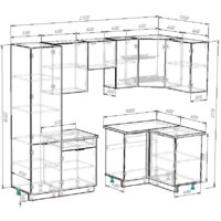 ВерсоМебель Эко-2 1.2x2.7 правая (дуб крафт золотой/антрацит/ст.золотистый дуб) Image #6