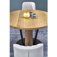 Halmar Fanis okragly 120-160/120/78 (натуральный/черный) Image #4