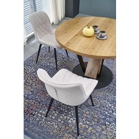 Halmar Fanis okragly 120-160/120/78 (натуральный/черный) Image #3