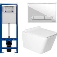 Saniteco KW-9004W в комплекте с инсталляцией + 64109 + S-IN-MZ-VECTOR