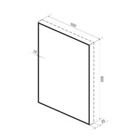 Wellsee Зеркало с фоновой LED-подсветкой 7 Rays' Spectrum 172200920, 55 х 80 см (с сенсором и регулировкой яркости освещения) Image #9