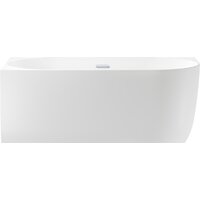 Wellsee Belle Spa 150x75 235701001 (пристенная ванна (левая) белый глянец, экран, каркас, сифон-автомат хром)