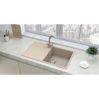 Кухонная мойка Ulgran Quartz Prima 850 (уголь) - Превью изображения №2 — Интернет-Магазин TECNO.BY