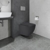 Унитаз подвесной Lauter Augsburg 21109EC + 38772SH0 (черный матовый с кнопкой смыва) - Превью изображения №7 — Интернет-Магазин TECNO.BY