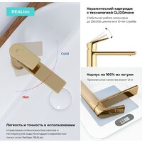 Смеситель Wellsee ICON! for life 182303000 (золотой) - Превью изображения №4 — Интернет-Магазин TECNO.BY