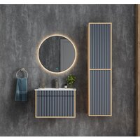 Onika Тумба под умывальник Дайлер 60 106151 (графит/дуб сонома) Image #6