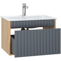 Onika Тумба под умывальник Дайлер 60 106151 (графит/дуб сонома) Image #3