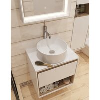 Cersanit Тумба под умывальник со столешницей Louna 60 SZ-LOU60-BL/WH Image #5