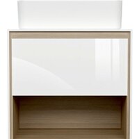 Cersanit Тумба под умывальник со столешницей Louna 60 SZ-LOU60-BL/WH Image #3