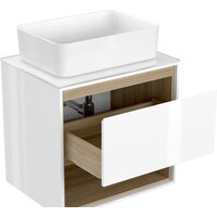 Cersanit Тумба под умывальник со столешницей Louna 60 SZ-LOU60-BL/WH Image #2