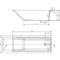 Ванна Cersanit Crea 180x80 P-WP-CREA-180NL с сифоном Prime 64287 (без ножек, сифон черный) - Превью изображения №10 — Интернет-Магазин TECNO.BY