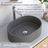 Умывальник Lauter Oliva 21O483G (Grey) - Превью изображения №3 — Интернет-Магазин TECNO.BY