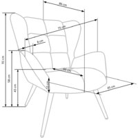 Halmar Tyrion (бордовый/черный) Image #2