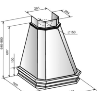 Elikor Пергола 60П-650-П3Л (бежевый/дуб неокрашенный) (840782) Image #2