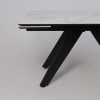 Lepremo AV 2122 МДФ+керамика раздвижной 1400-2000x850 (натуральный глянцевый Gold Jade/черный) Image #10